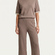 Conjunto de Punto Serena | Total Look 2 Piezas | Taupe Suave