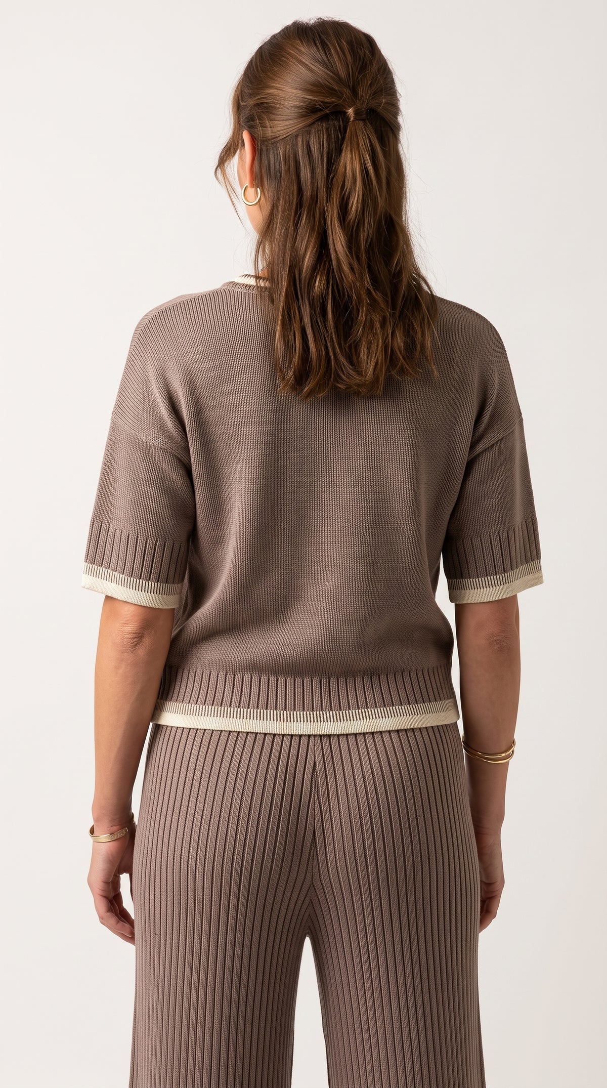 Conjunto de Punto Serena | Total Look 2 Piezas | Taupe Suave