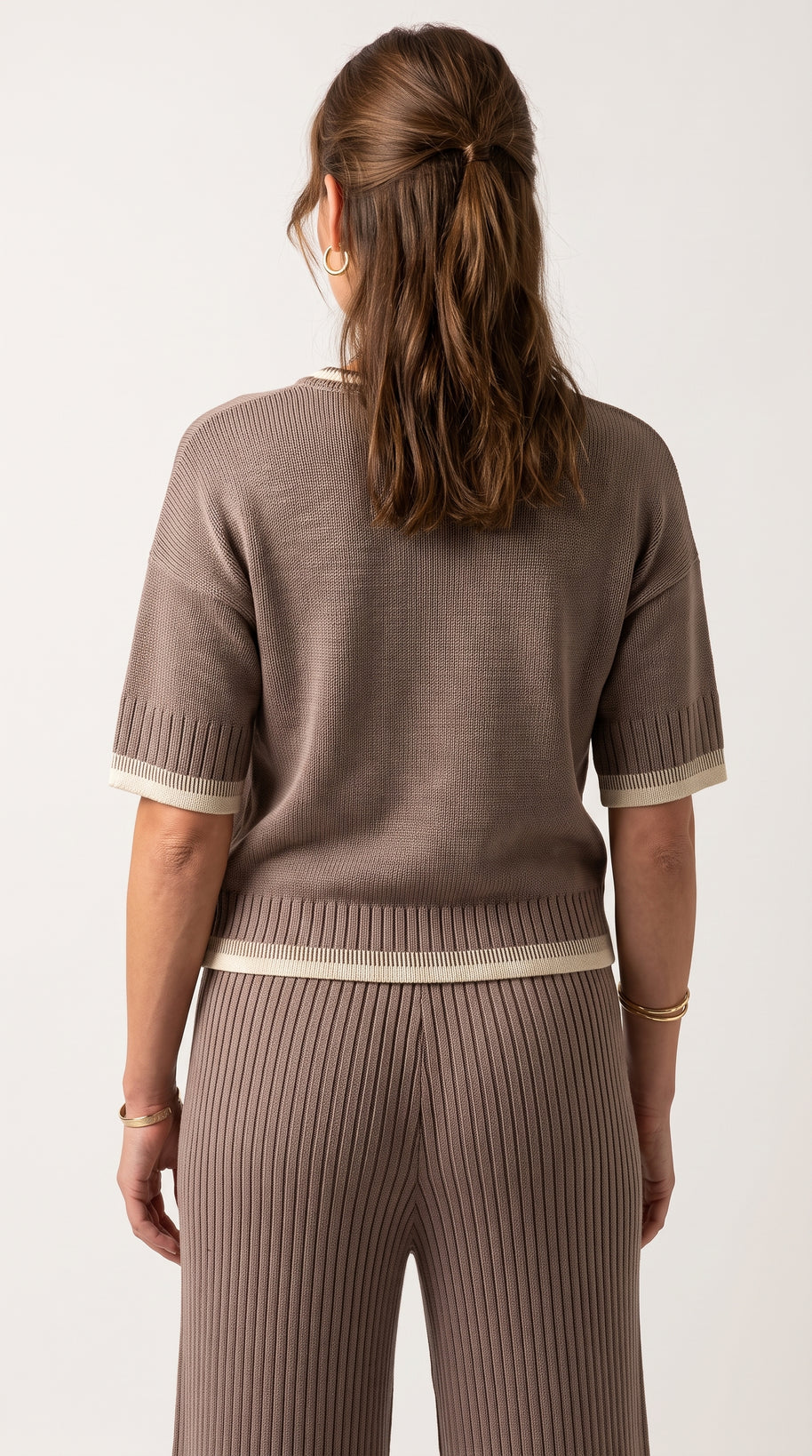 Conjunto de Punto Serena | Total Look 2 Piezas | Taupe Suave