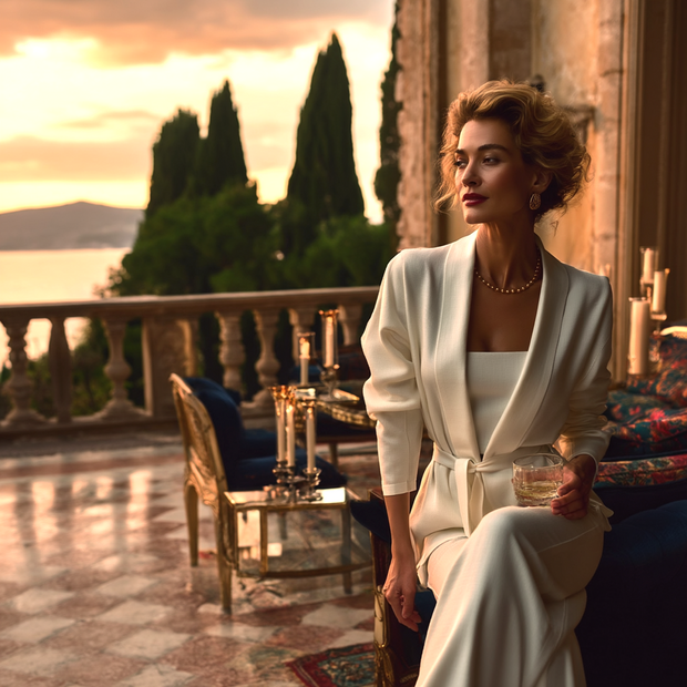 CONJUNTO OCASO BLANCO MARFIL - TRES PIEZAS