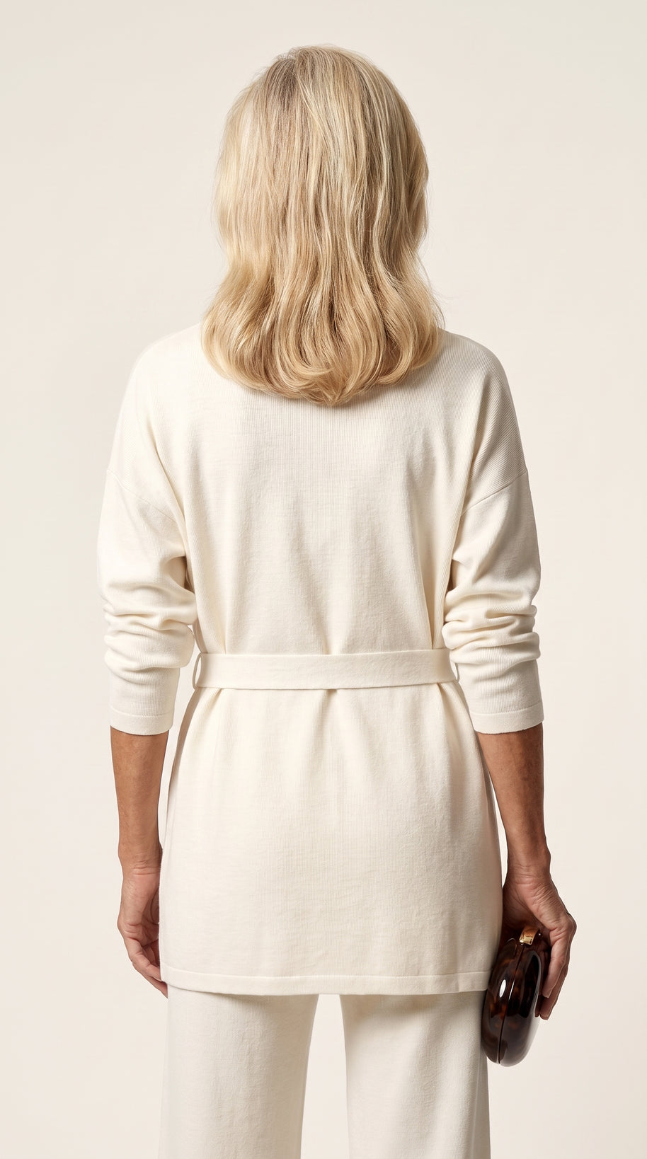 Conjunto Ocaso de Punto | Total Look 3 Piezas | Blanco Cloud