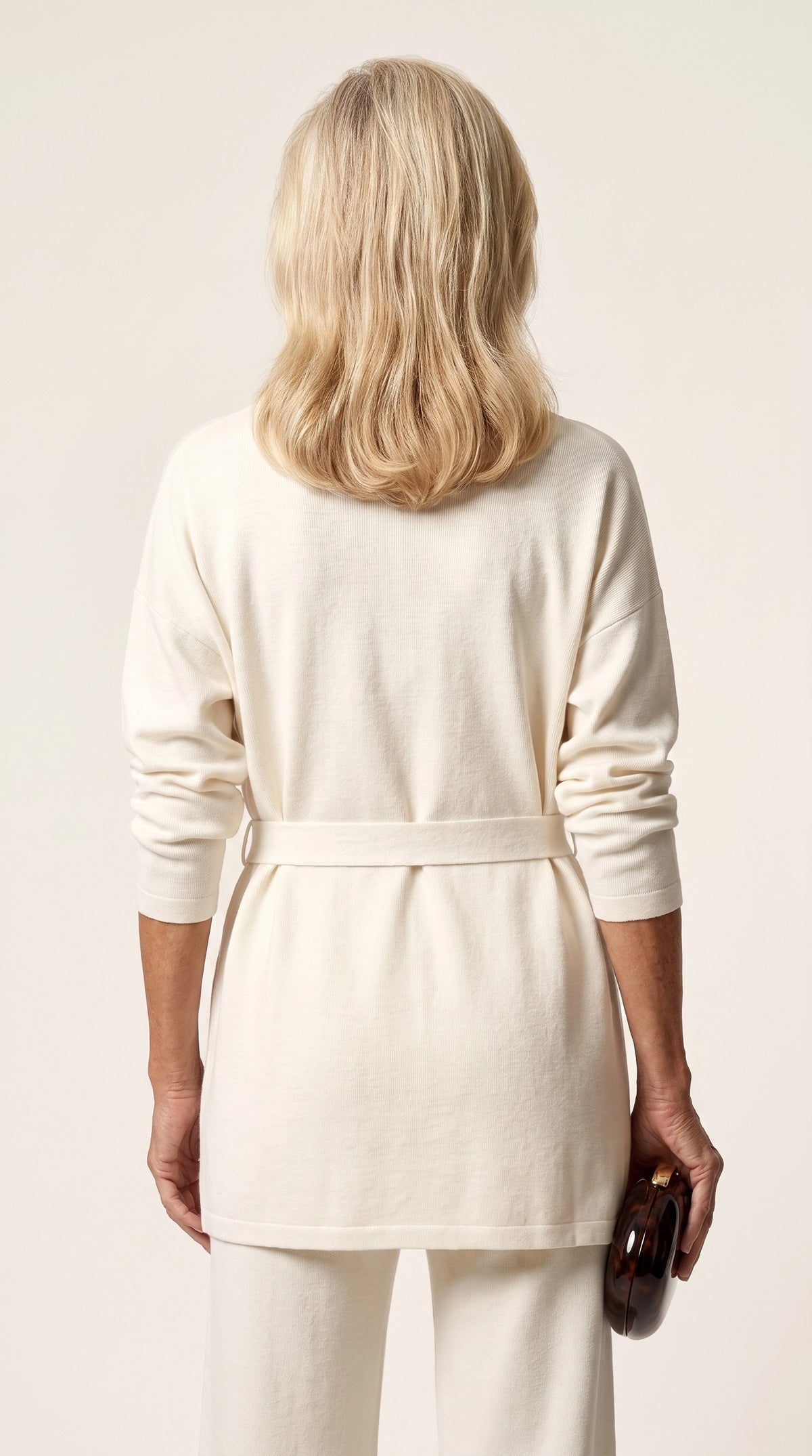 Conjunto Ocaso de Punto | Total Look 3 Piezas | Blanco Cloud