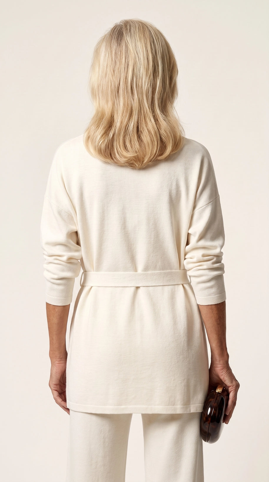 Conjunto Ocaso de Punto | Total Look 3 Piezas | Blanco Cloud