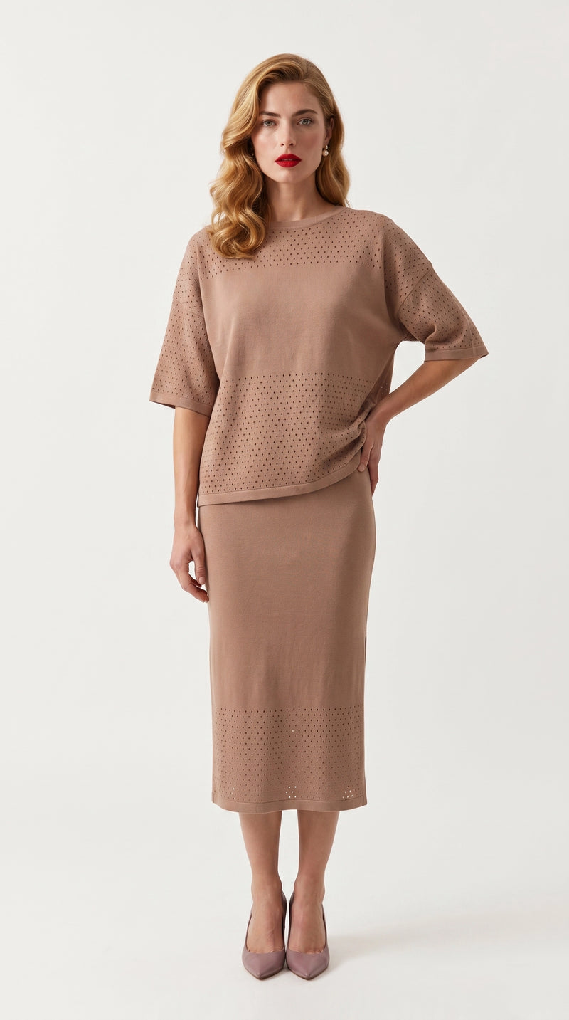 Conjunto Savia | Total Look 2 Piezas | Malva Terracota