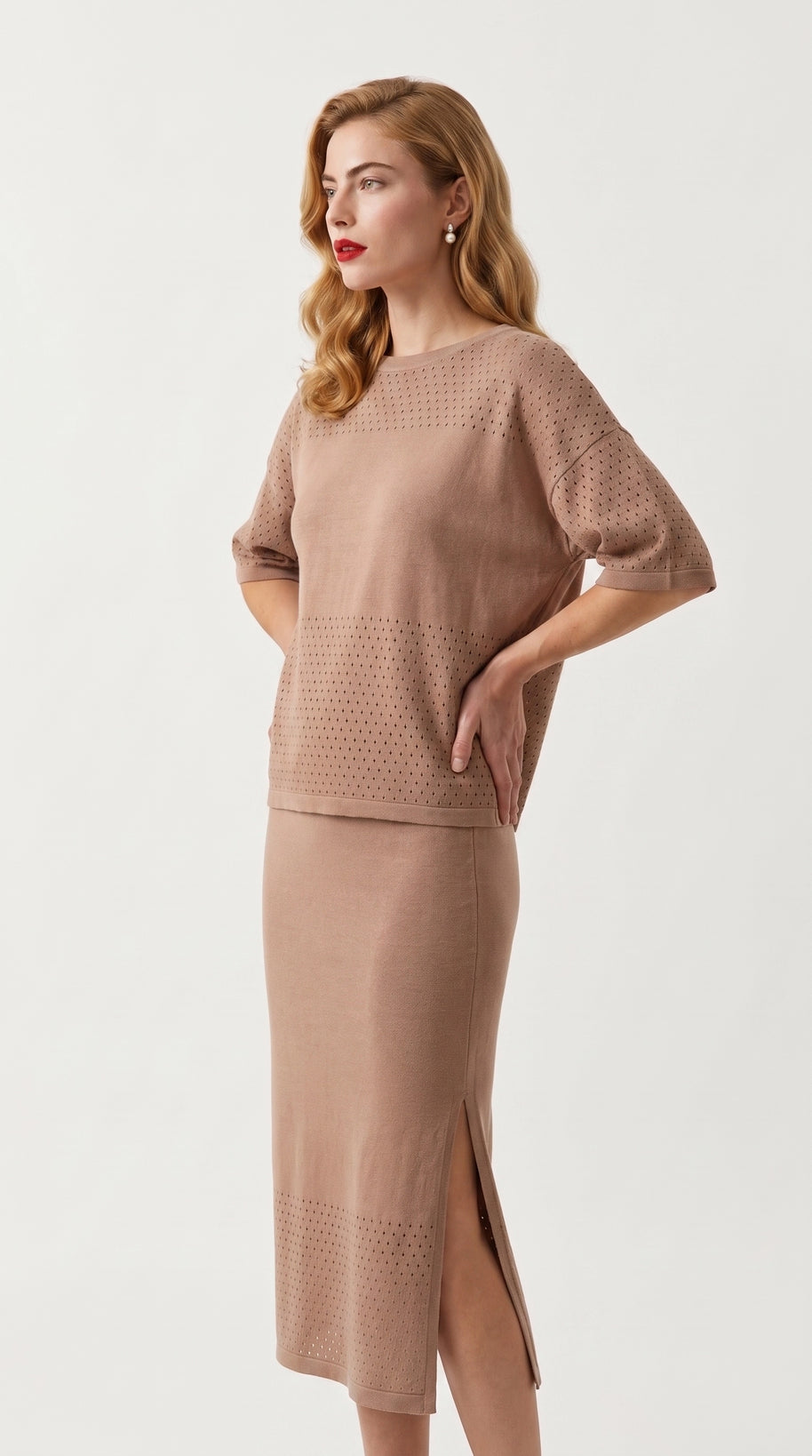 Conjunto Savia | Total Look 2 Piezas | Malva Terracota