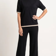 Conjunto de Punto Serena | Total Look 2 Piezas | Negro Clásico