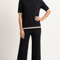 Conjunto de Punto Serena | Total Look 2 Piezas | Negro Clásico