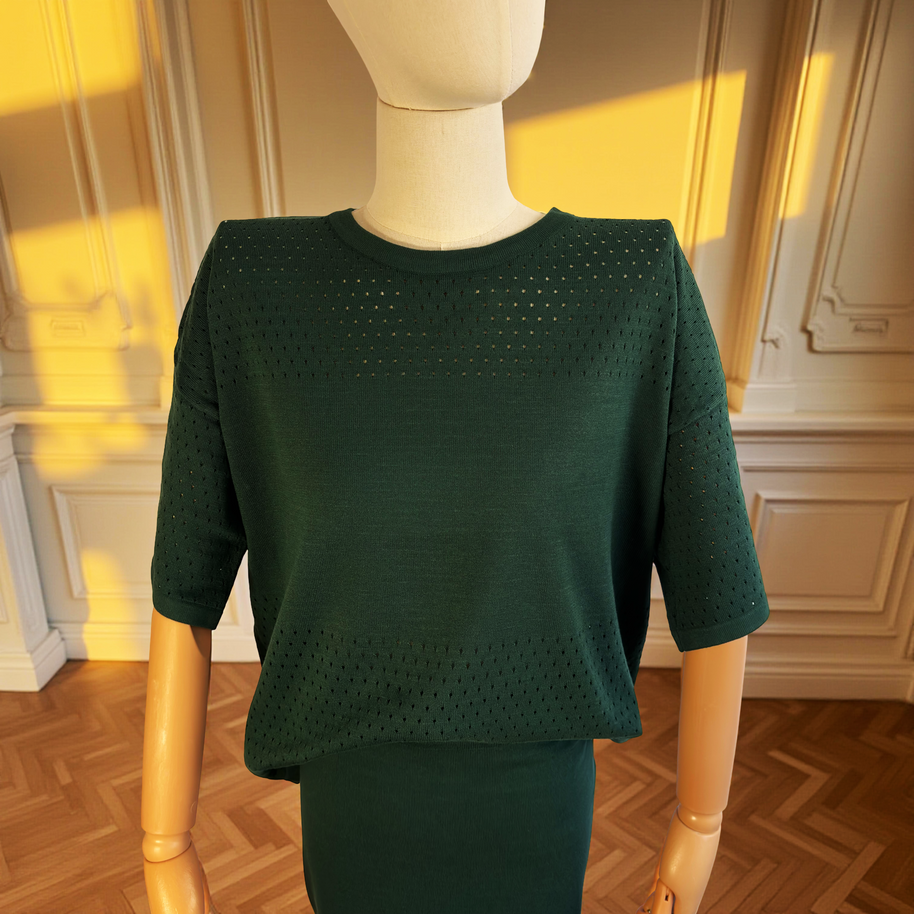 Conjunto Savia | Total Look 2 Piezas | Verde Musgo Profundo
