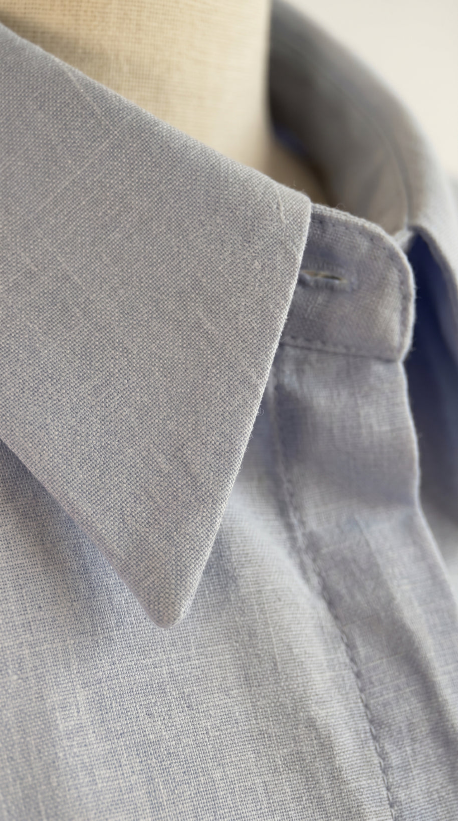 Camisa de Lino Lis | Azul Empolvado