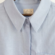 Camisa de Lino Lis | Azul Empolvado