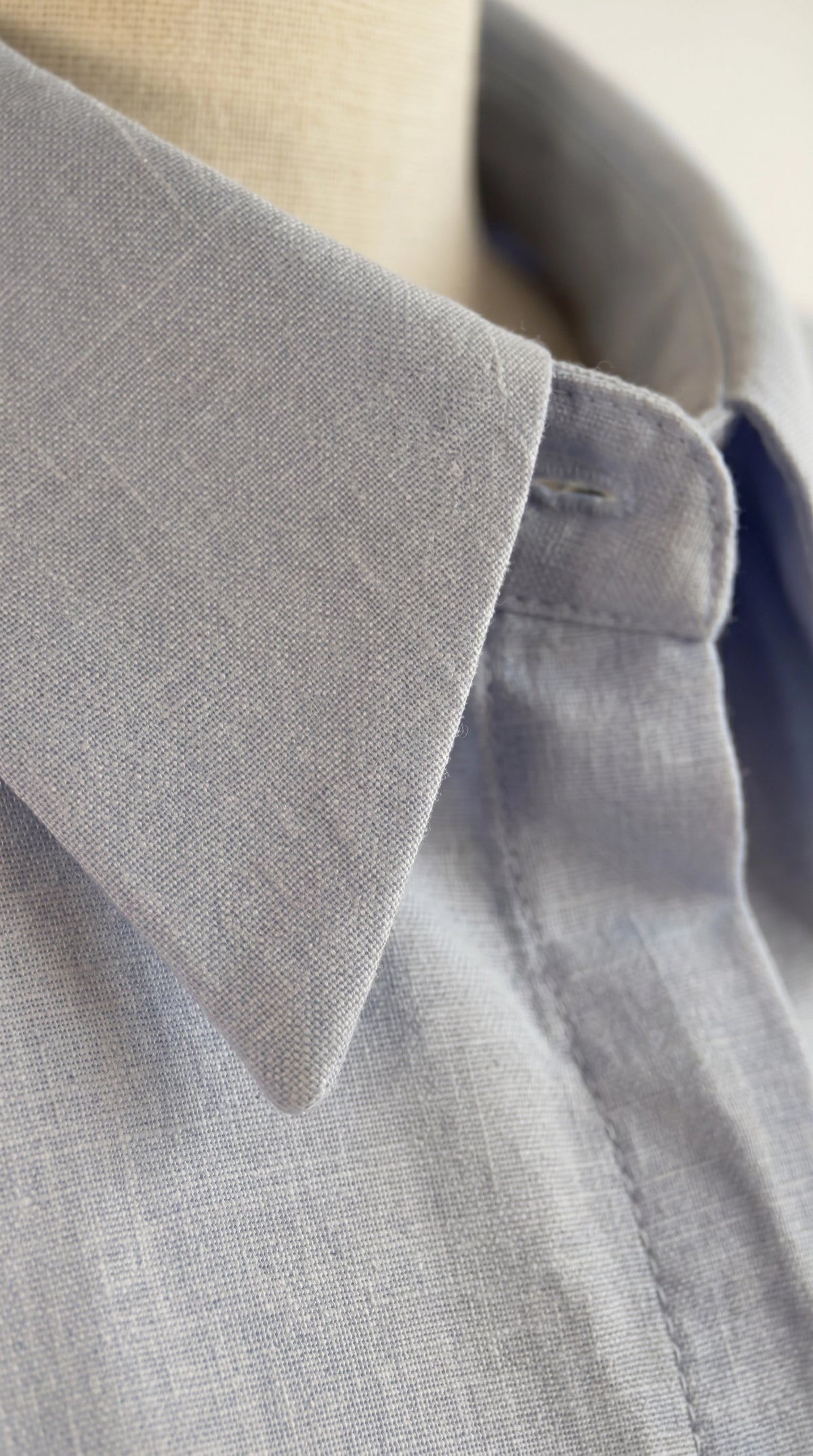 Camisa de Lino Lis | Azul Empolvado
