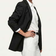 Blazer Élise | Chaqueta Americana Sastre | Negro Clásico