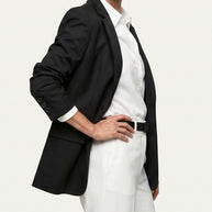 Blazer Élise | Chaqueta Americana Sastre | Negro Clásico