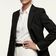 Blazer Élise | Chaqueta Americana Sastre | Negro Clásico
