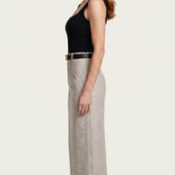 Falda midi Aristea | Gris Perla Mate