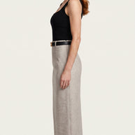 Falda midi Aristea | Gris Perla Mate