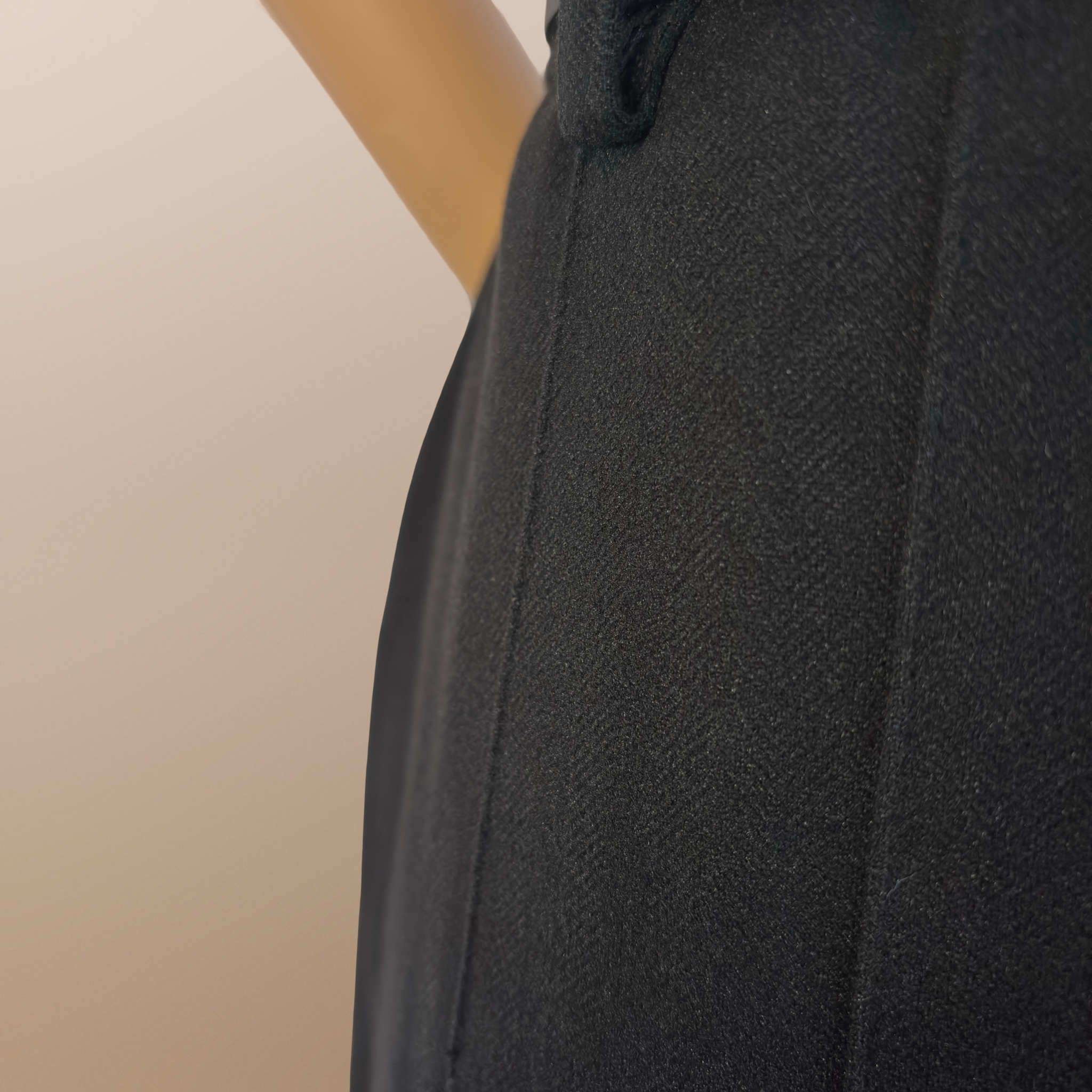 Falda midi plisada Héloïse - Negro Clásico