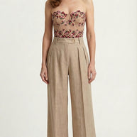 Top Corset Margot | Encaje y Bordado Floral