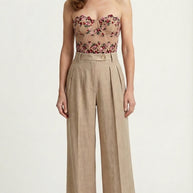 Top Corset Margot | Encaje y Bordado Floral