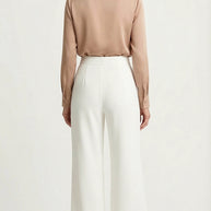 Pantalón Flare Amelie Cintura alta | Blanco Écru