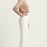 Pantalón Flare Amelie Cintura alta | Blanco Écru