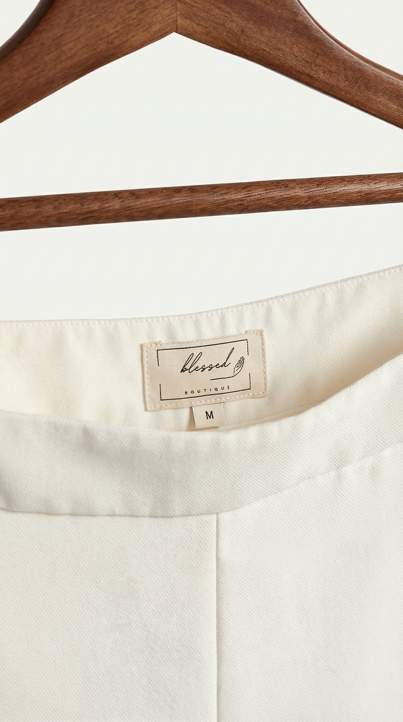 Pantalón Flare Amelie Cintura alta | Blanco Écru