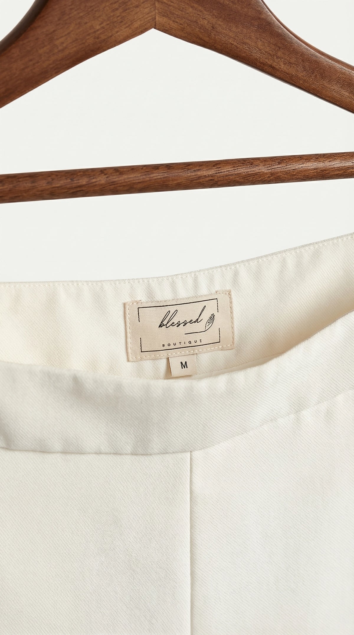 Pantalón Flare Amelie Cintura alta | Blanco Écru