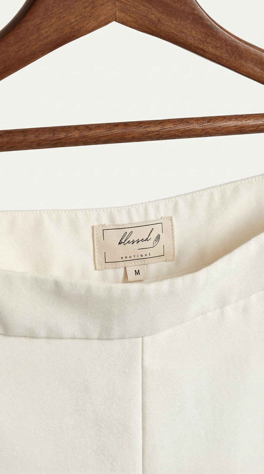 Pantalón Flare Amelie Cintura alta | Blanco Écru