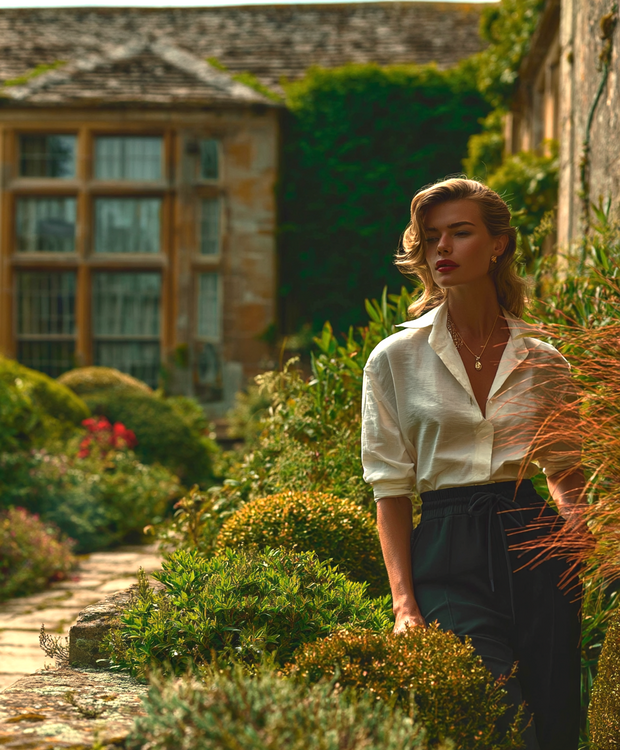 PANTALÓN LARGO SPORT-CHIC SIENA - AZUL MARINO