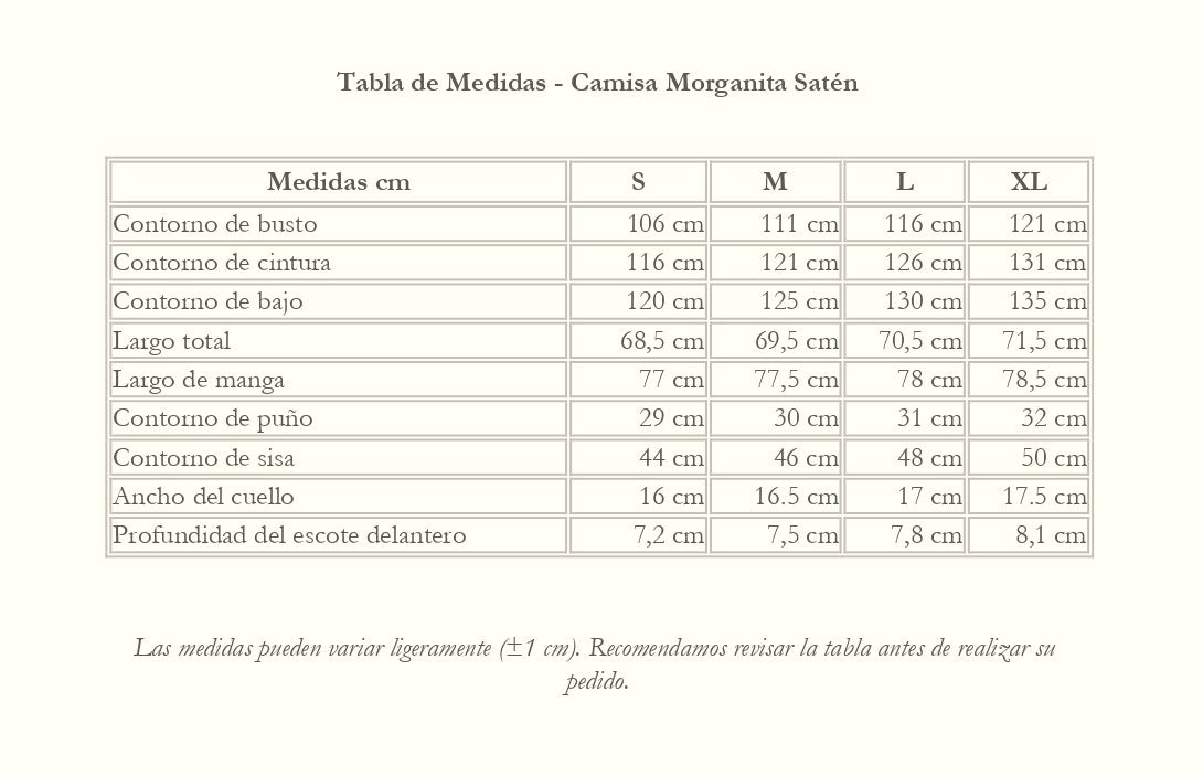 CAMISA MORGANITA DE CETIM ROSA PÁLIDO