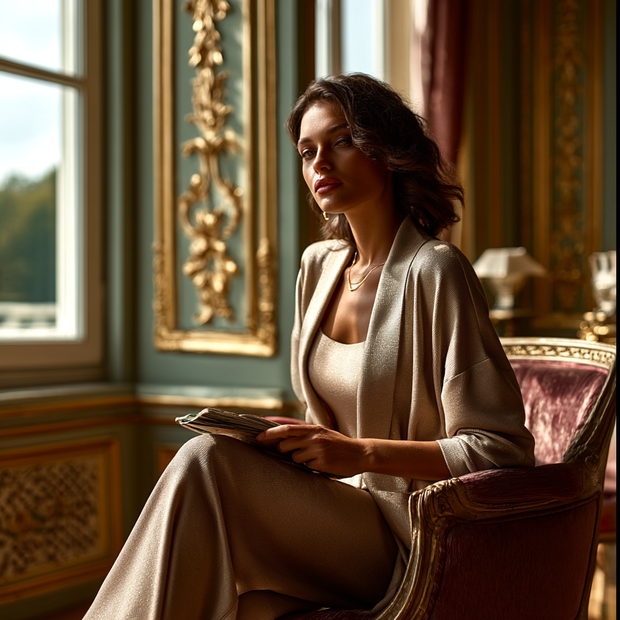 CONJUNTO OCASO BEIGE ARENA - TRES PIEZAS