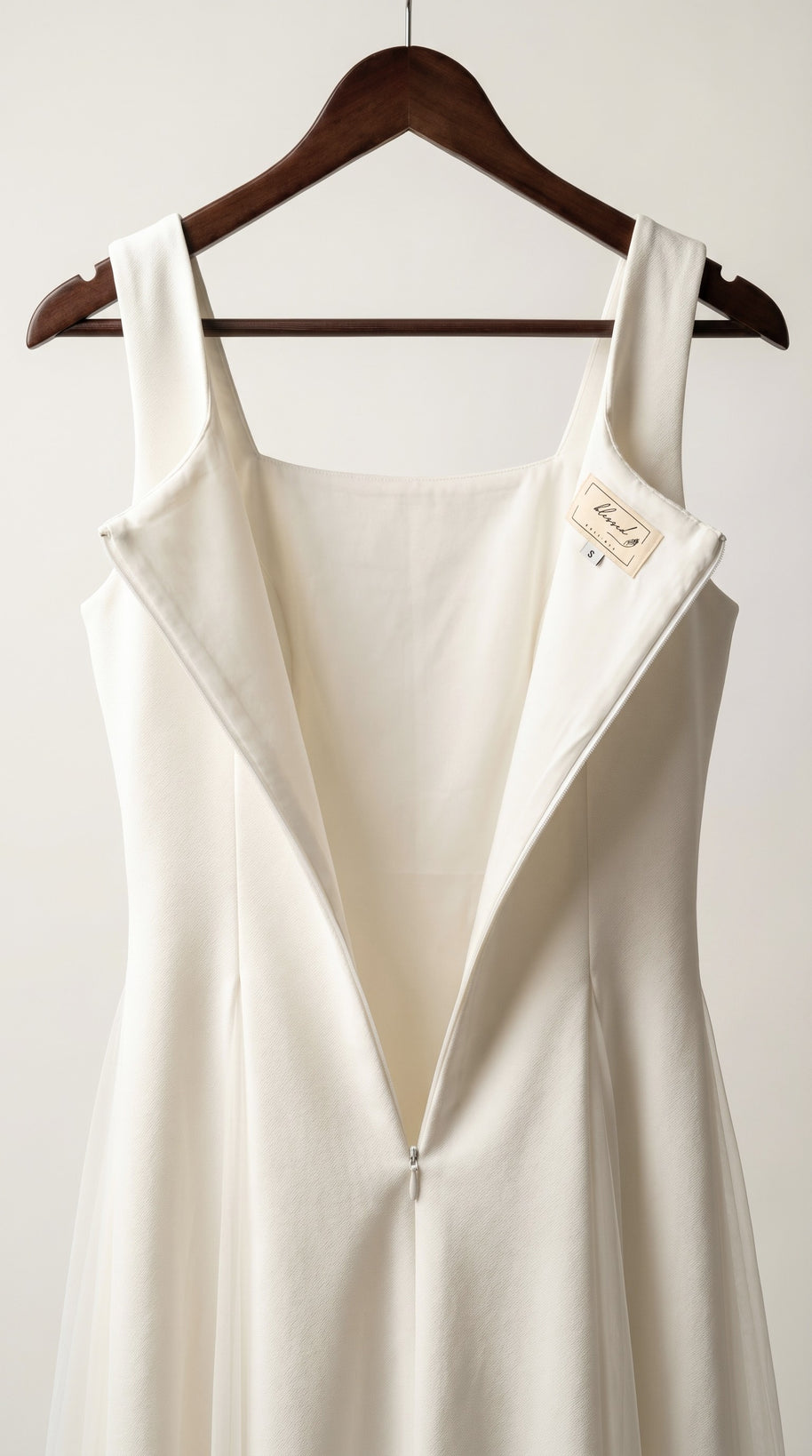 Vestido de fiesta midi Aurora | Blanco Clásico