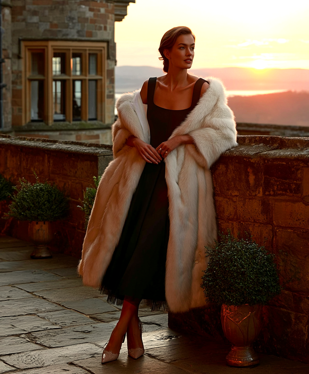 Vestido midi Aurora | Negro Clásico