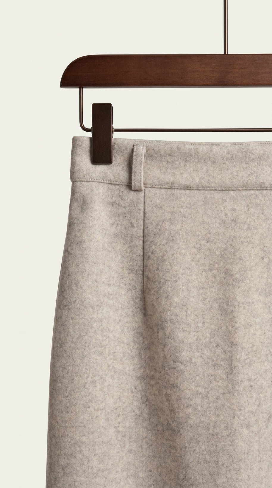 Falda midi Aristea | Gris Perla Mate