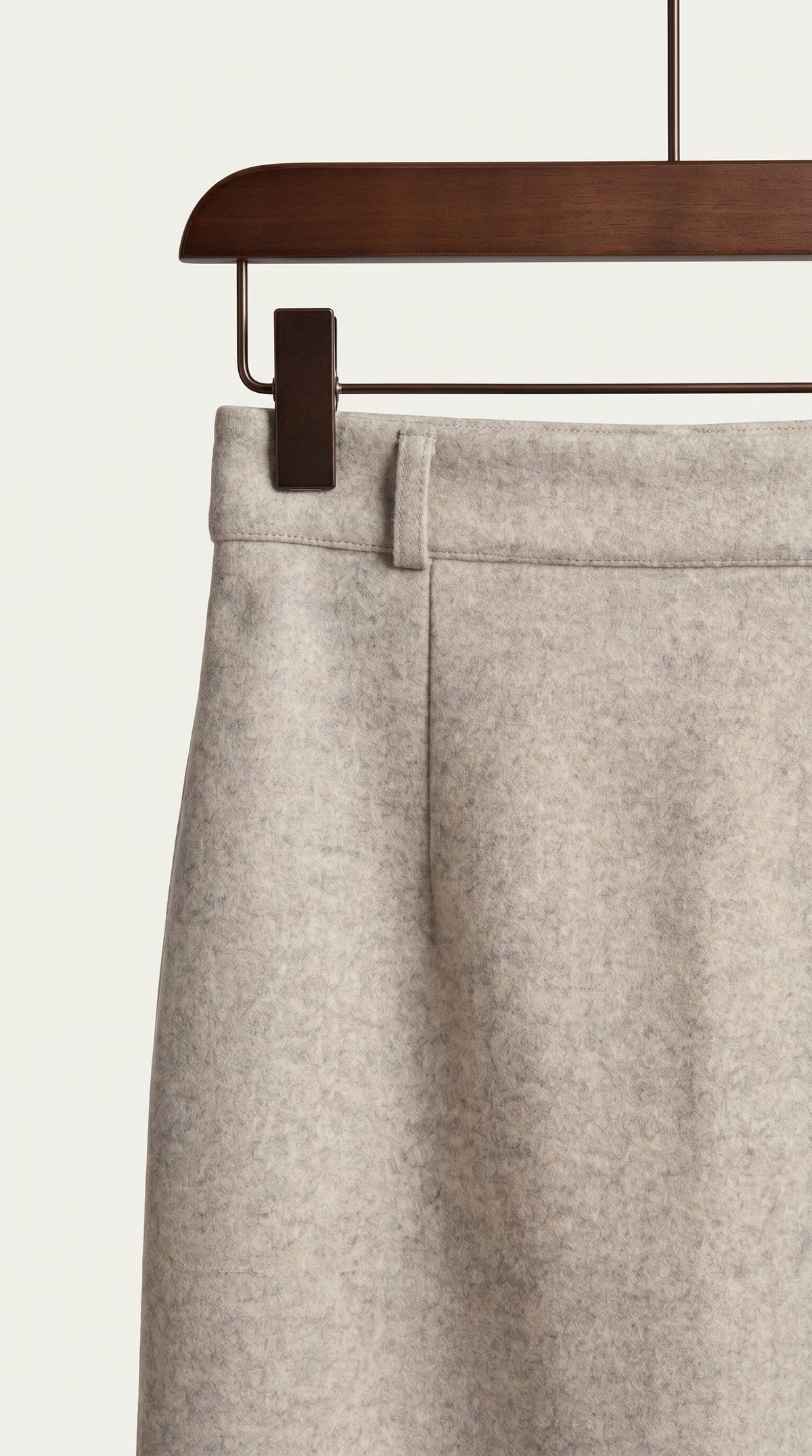 Falda midi Aristea | Gris Perla Mate