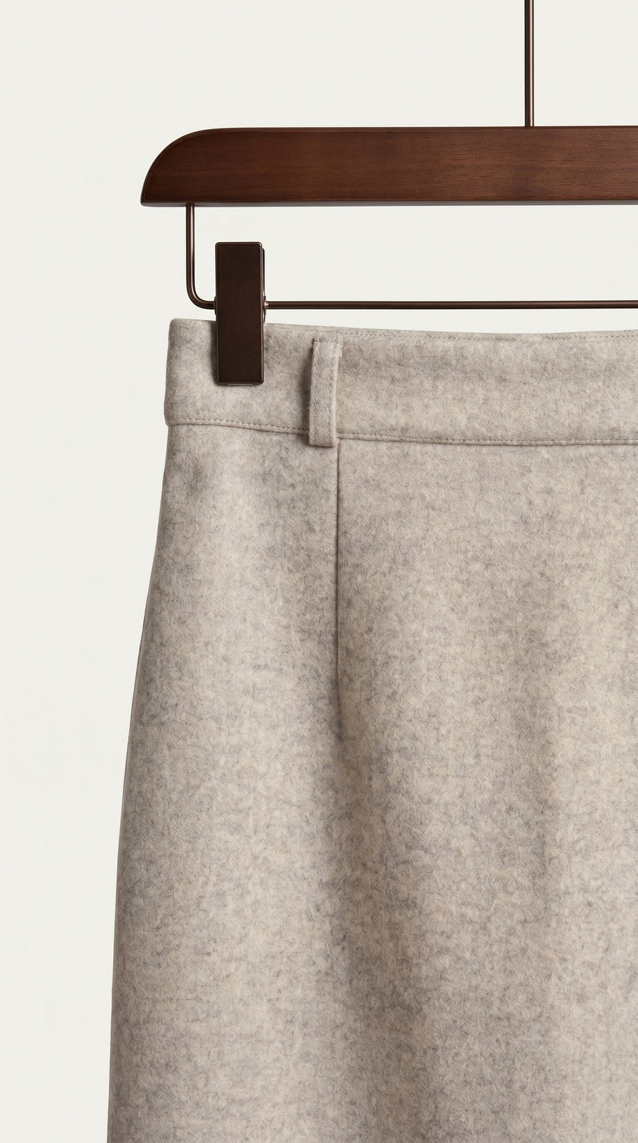 Falda midi Aristea | Gris Perla Mate